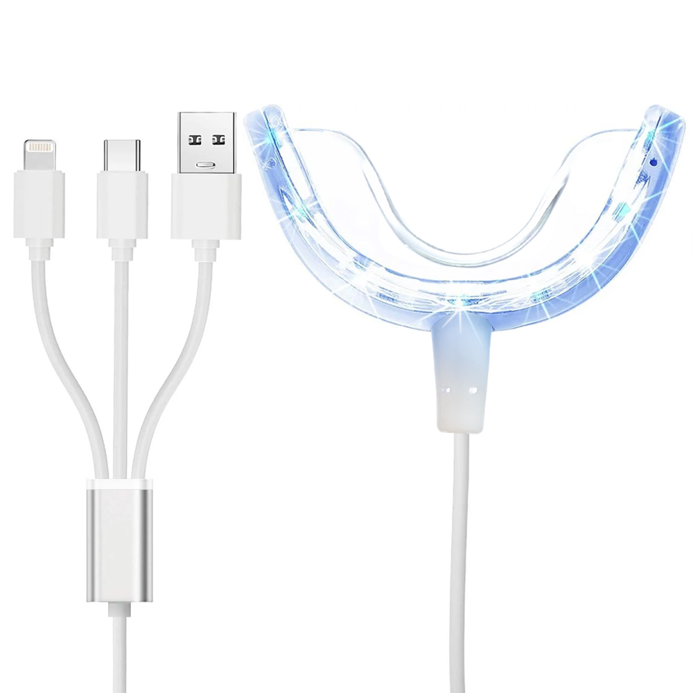Led Mouth Tray - 치아 미백 강화 라이트, 블루 LED