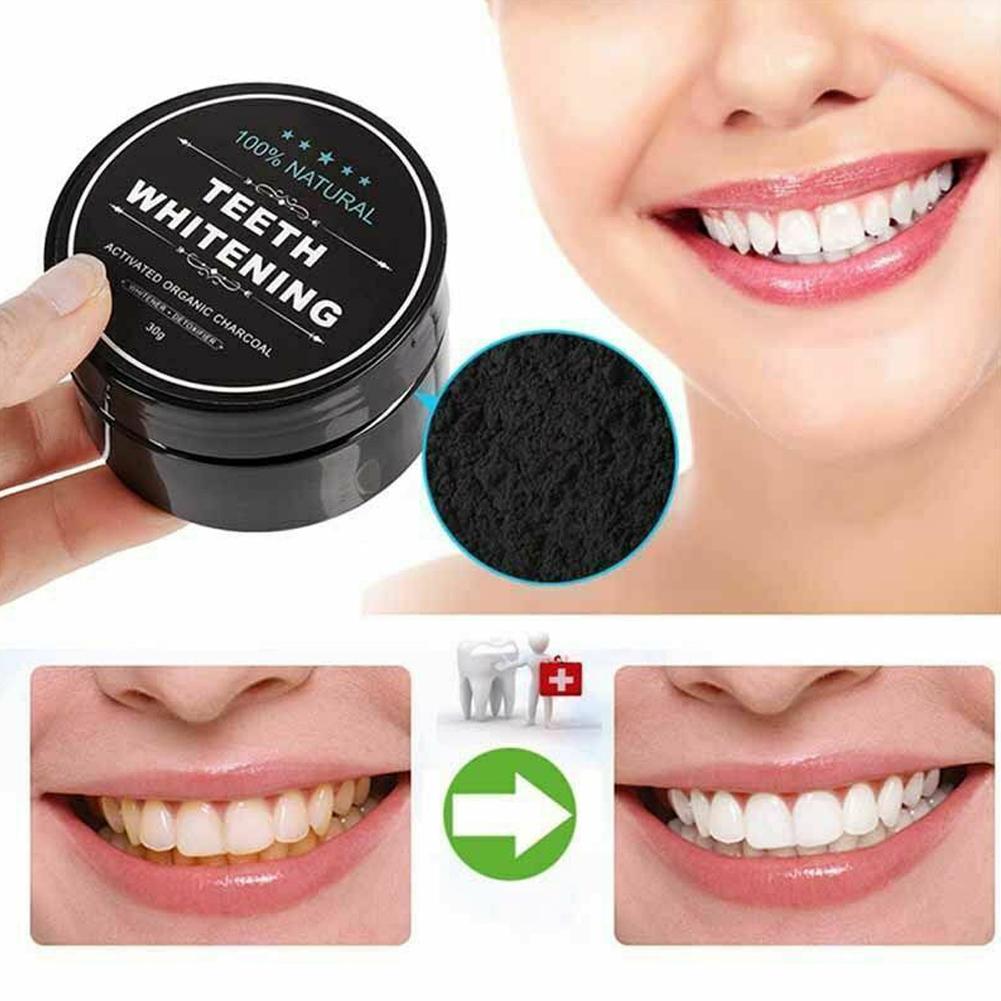 Teeth Whitening Charcoal Powder - 활성 유기농 숯가루 치아 미백 강화
