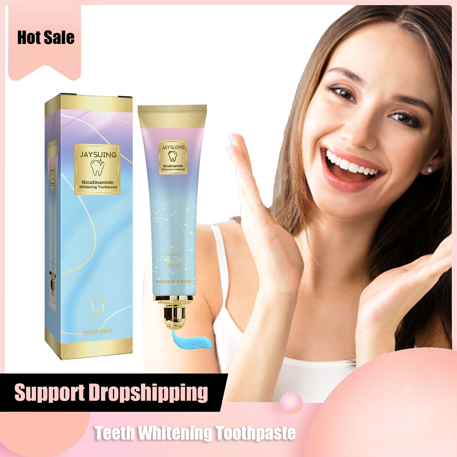 Teeth Whitening Paste - 치아 미백 치약, 집중적인 얼룩 제거,