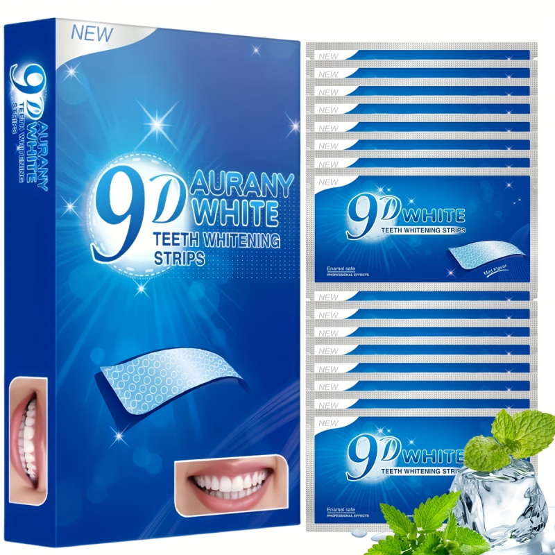 Teeth Whitening Q&M - 6% 과산화수소가 함유된 9D Aurany White