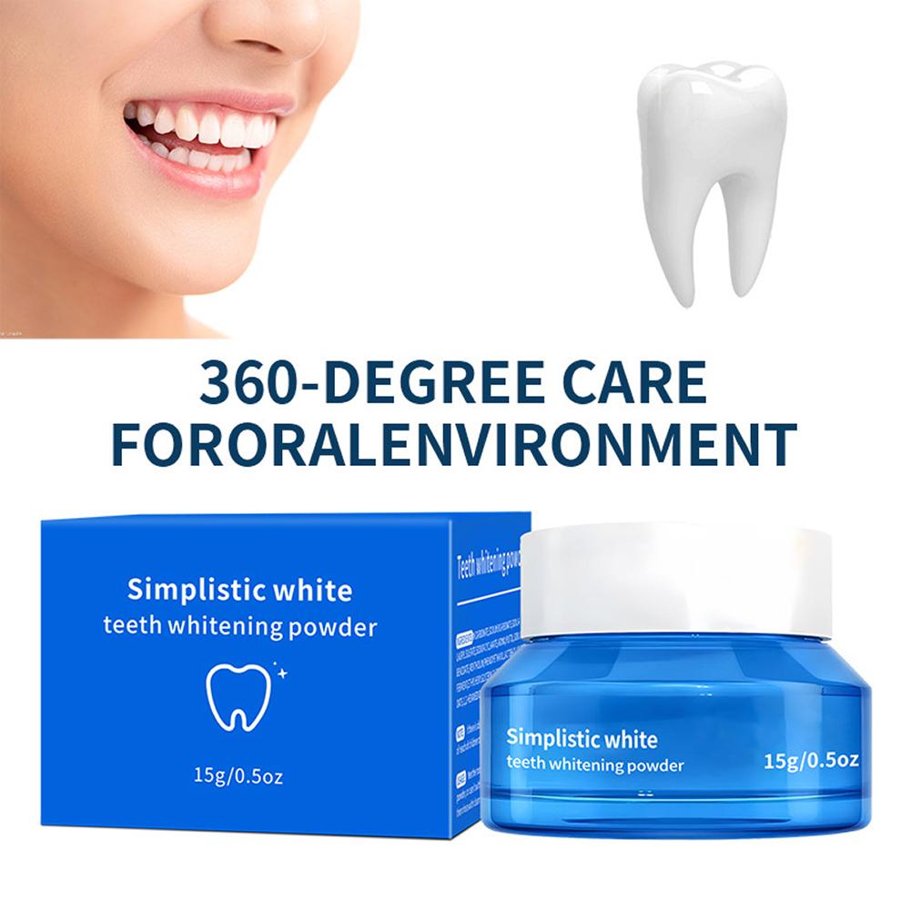 Teeth Whitening Remedies - 15g 치아 미백 파우더 프리미엄 에나멜