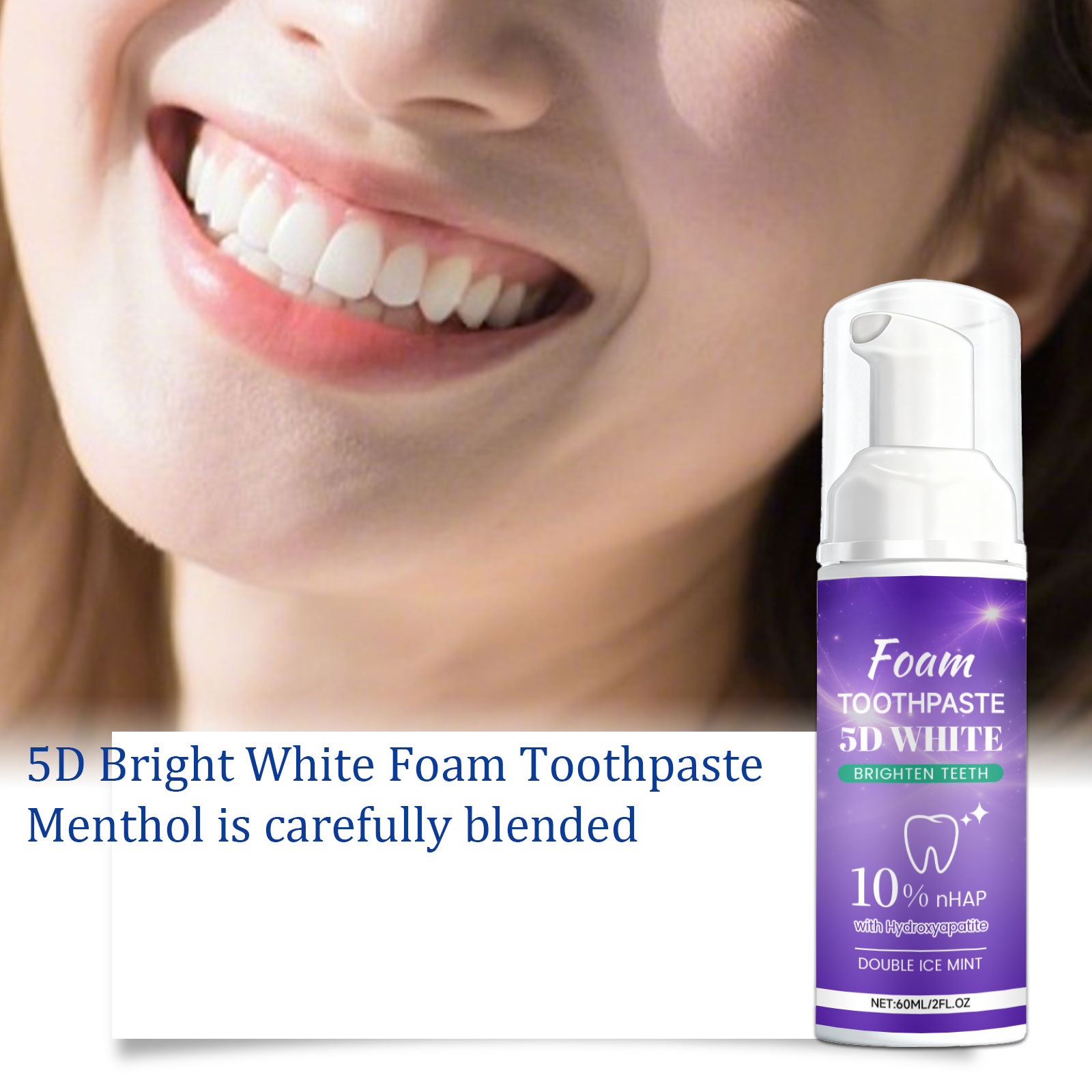 Teeth Whitening Foam Toothpaste - 5D 화이트 폼 치약 스틱 치아