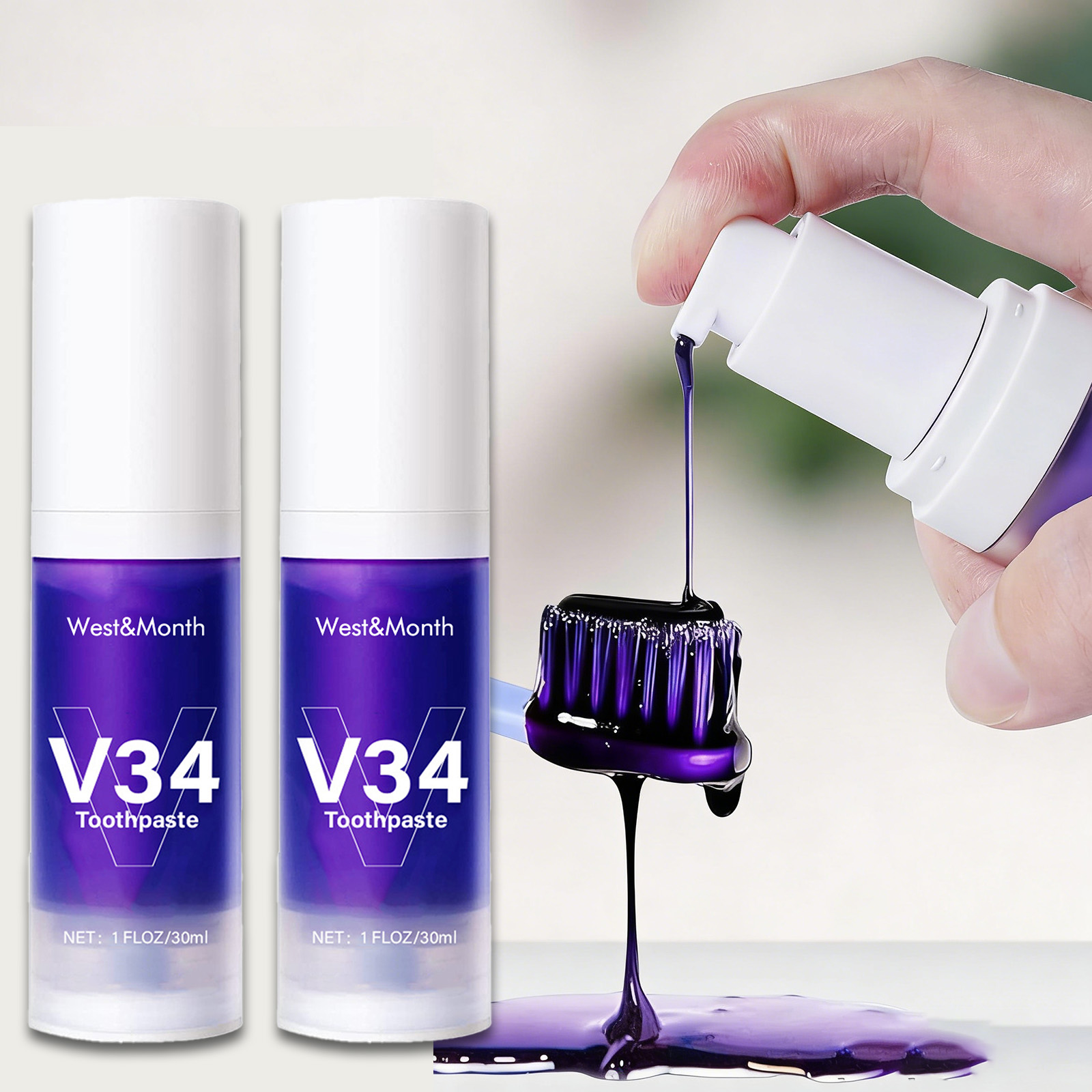 Teeth Whitening Crest - V34 치아 미백 치약 30ml 강력한