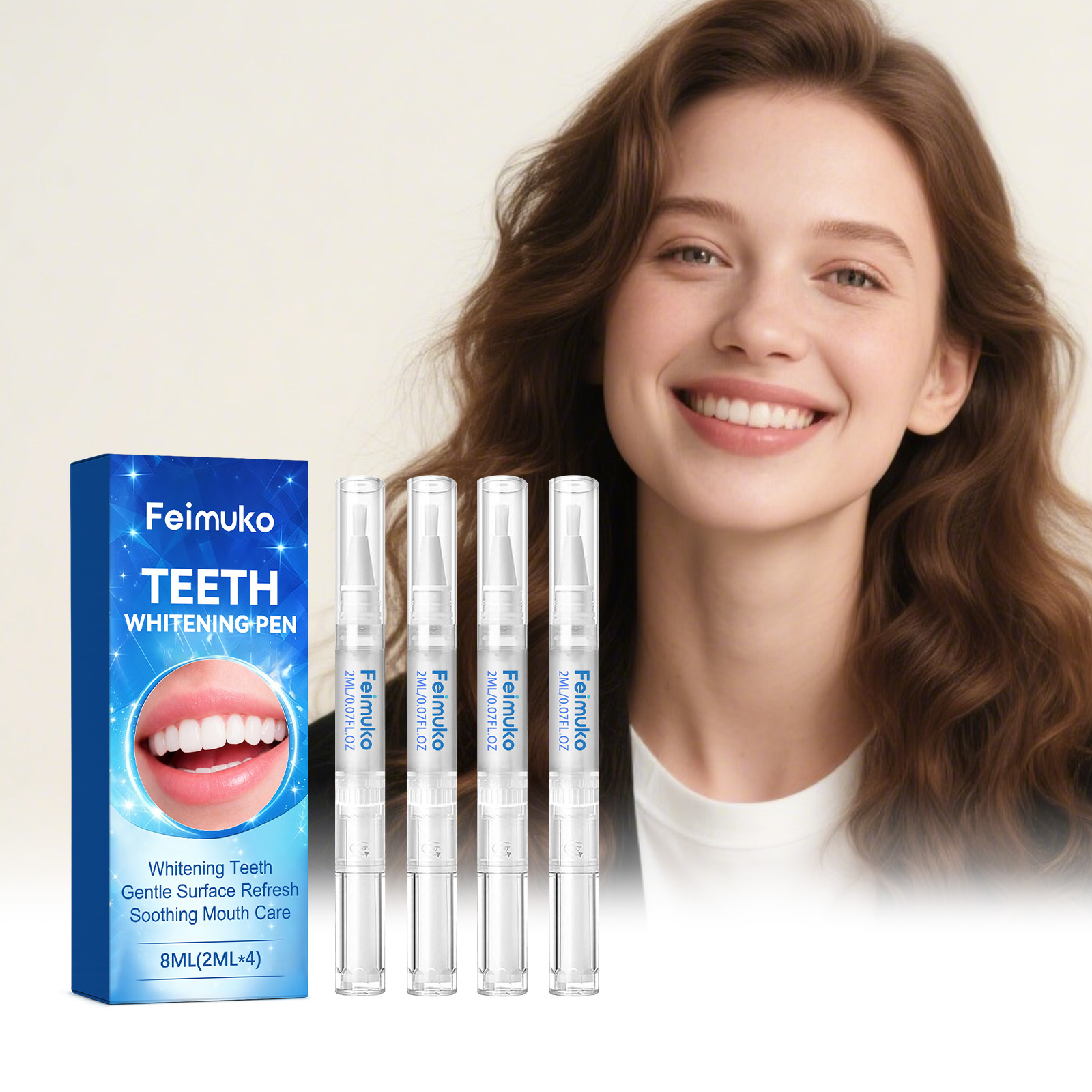 Whitening Pen Bleach - 4pcs 치아 미백 젤 펜 얼룩