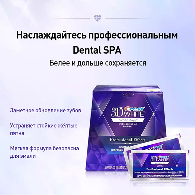 Teeth Whitening Crest - 3D 화이트닝 패치 크레스트 치아 미백