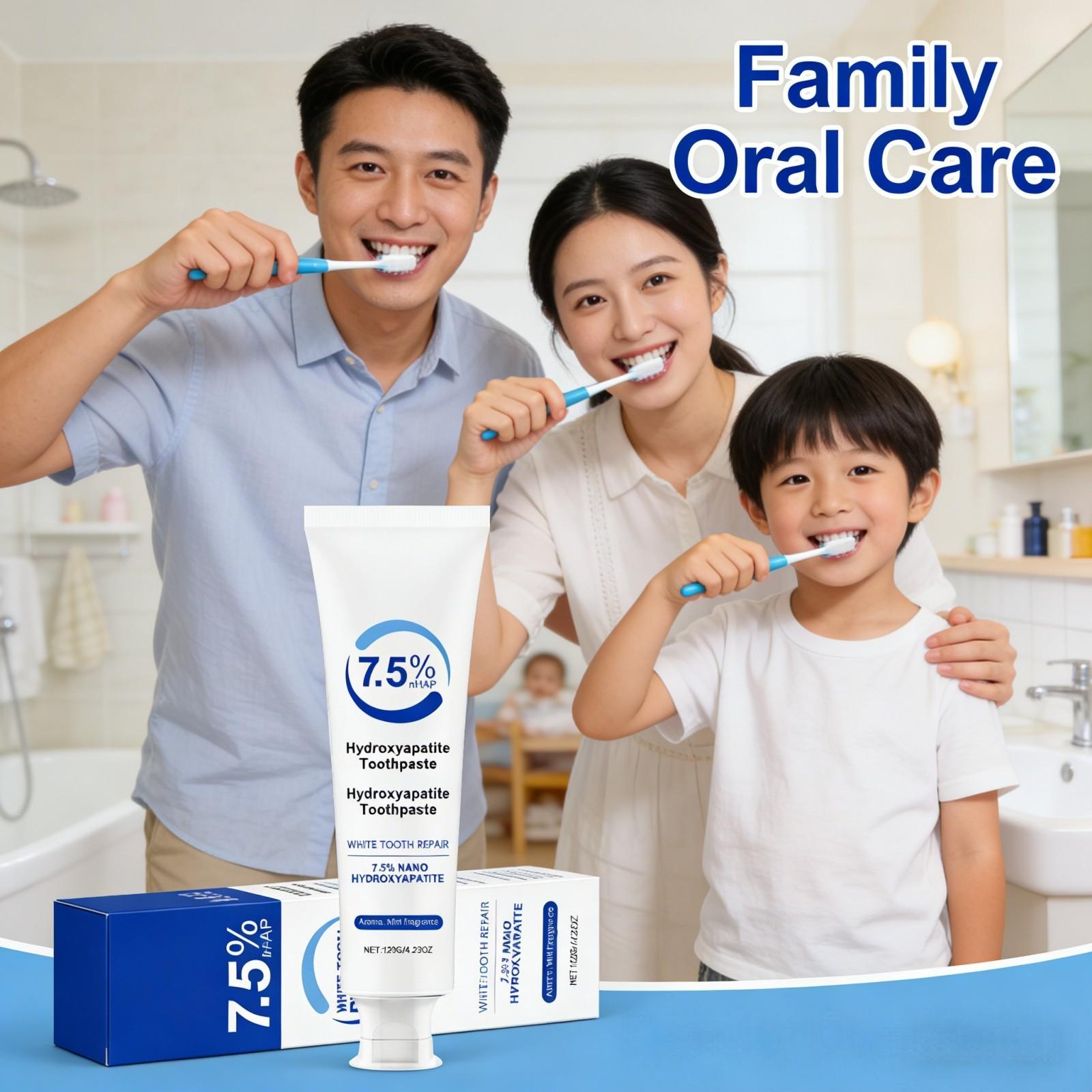 Teeth Whitening Foam Toothpaste - 나노 하이드록시아파타이트 치약 - 민트향, 상쾌한