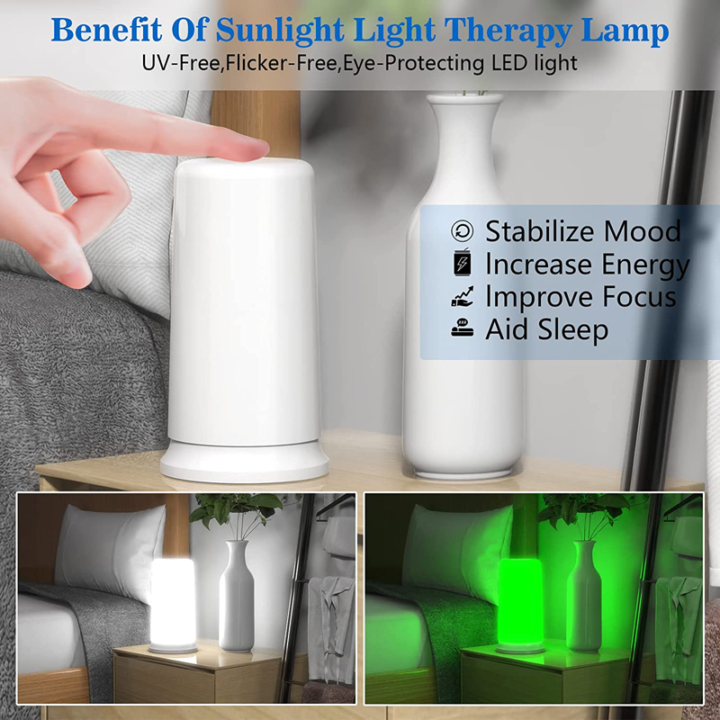 SAD 라이트 테라피 램프, 12000 럭스 LED 수 - Led Mouth Tray 리뷰 및 가격