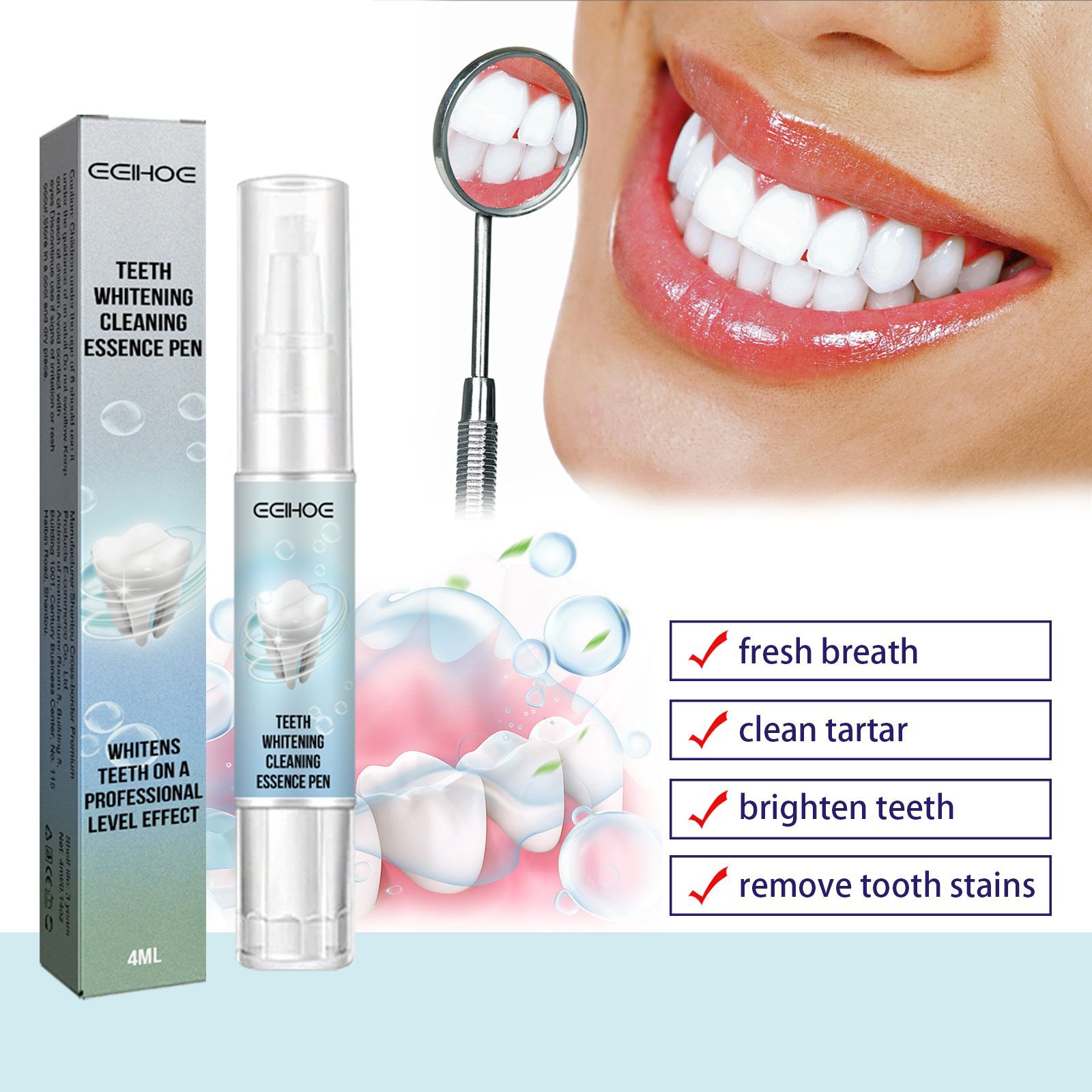 EELHOE 치아 미백 펜, 플라그 얼룩 제거 에센스, - Whitening Pen Bleach 리뷰 및 가격