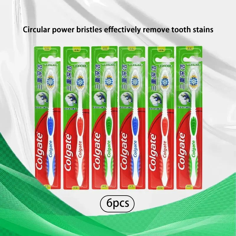 콜게이트 6개입 성인용 부드러운 칫솔모 미백 구강 위생 - Teeth Whitening In Office 리뷰 및 가격