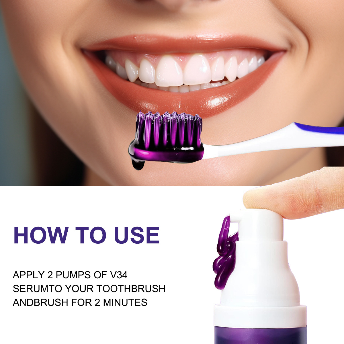 V34 컬러 코렉터 세럼 퍼플 치약 - 치아 미백, 3 - Teeth Whitening Crest 리뷰 및 가격