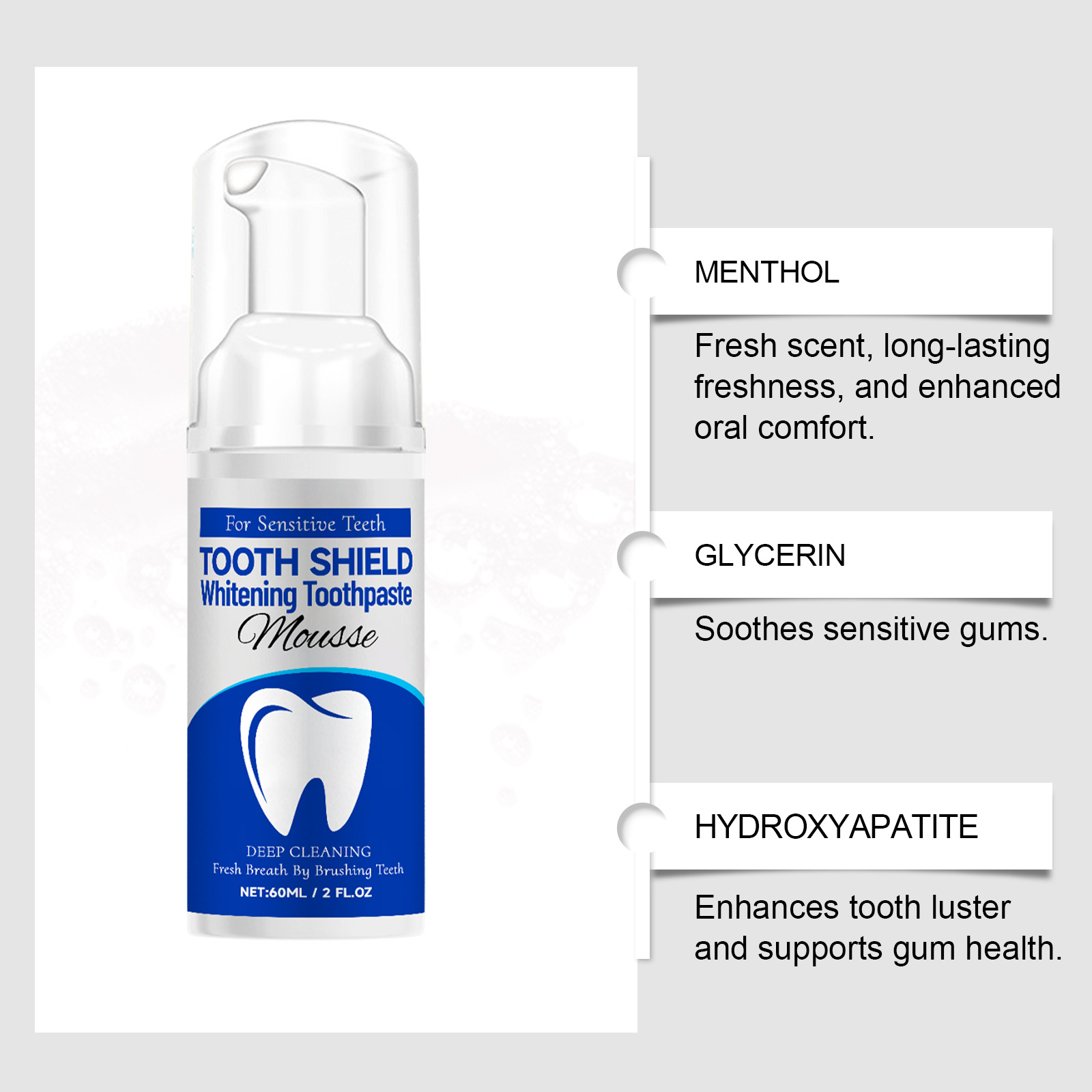 하이드록시아파타이트 브라이트 화이트닝 치약, 상쾌한 숨 - Teeth Whitening Foam Toothpaste 리뷰 및 가격
