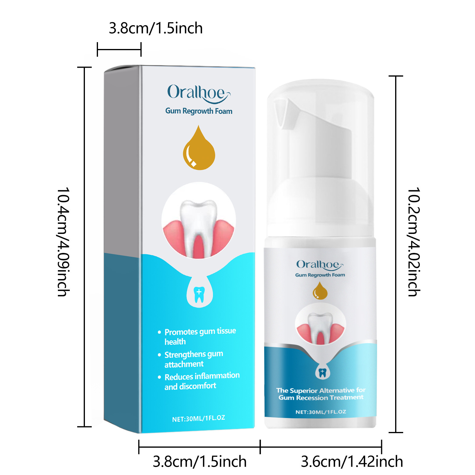 잇몸 복구 폼 무스 치약, 부드러운 세정, 잇몸 출혈  - Teeth Whitening Foam Toothpaste 리뷰 및 가격