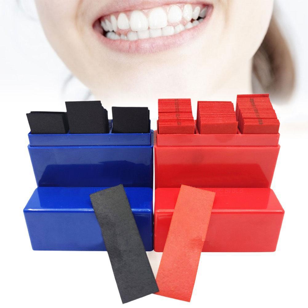 300매 치과용 교합지 블루 레드 양면 바이트 스트립  - Teeth Whitening Retainer 리뷰 및 가격