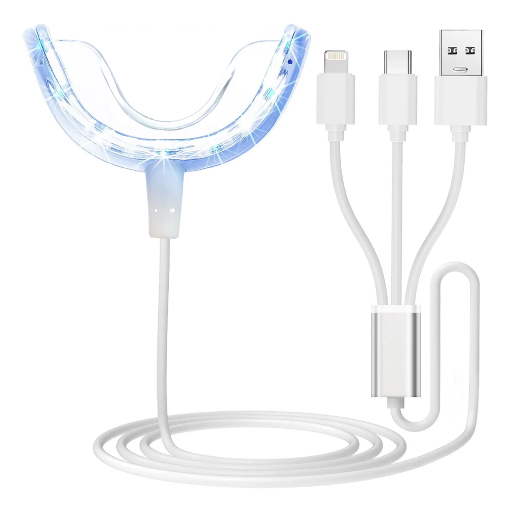 치아 미백 가속기 라이트, 16배 더 강력한 파란색 L - Led Mouth Tray 리뷰 및 가격