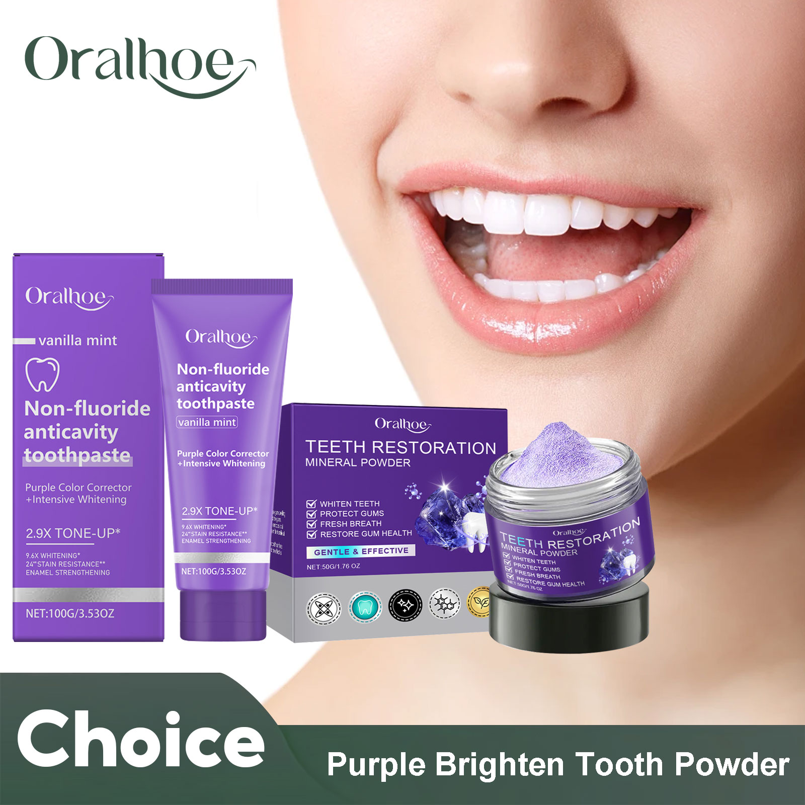 치아 복원 미네랄 파우더 치아 미백, 얼룩 제거, 구강 - Teeth Whitening Q&M 리뷰 및 가격