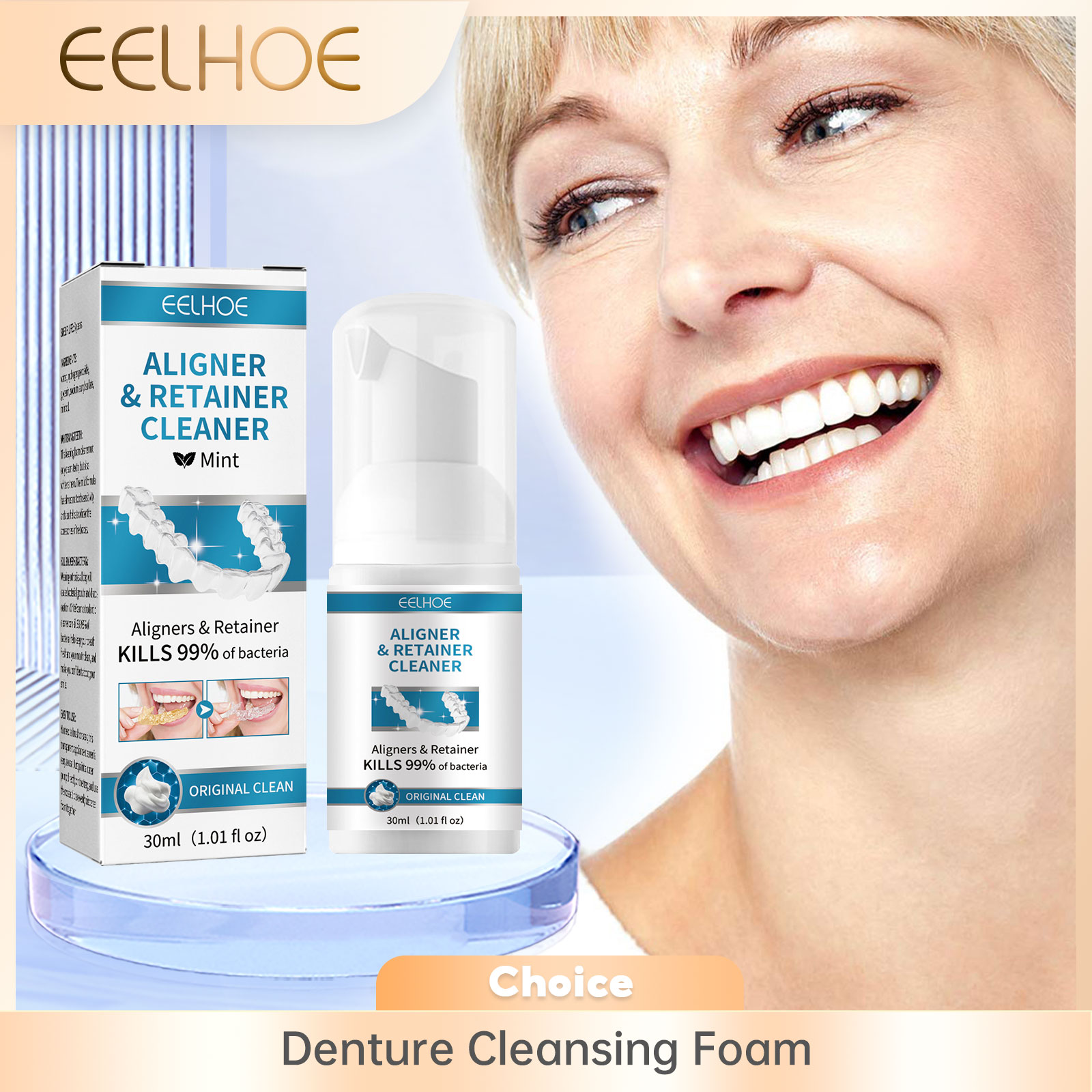Aligner 틀니 클리너 폼 딥 클리닝 교정기 얼룩  - Teeth Whitening Retainer 리뷰 및 가격