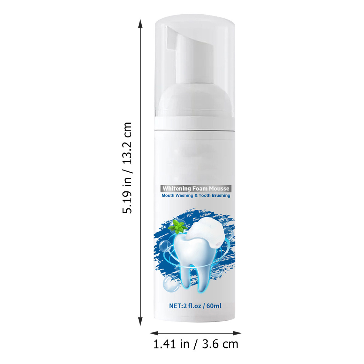 60Ml 화이트닝 무스 치약 구강 세척을 위한 효과적인 - Teeth Whitening Foam Toothpaste 리뷰 및 가격