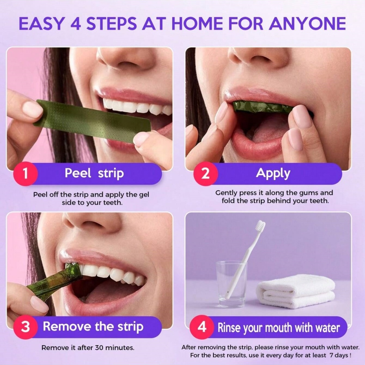 디럭스 화이트닝 치아 스티커 7/14/21 쌍 젤 화이 - Teeth Whitening Q&M 리뷰 및 가격