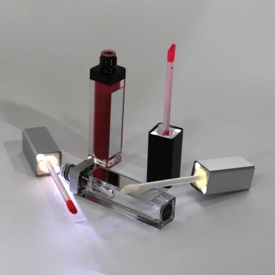 Led 조명 및 거울 개인 상표 립스틱 액체 빛나는 색 - Led Mouth Tray 리뷰 및 가격