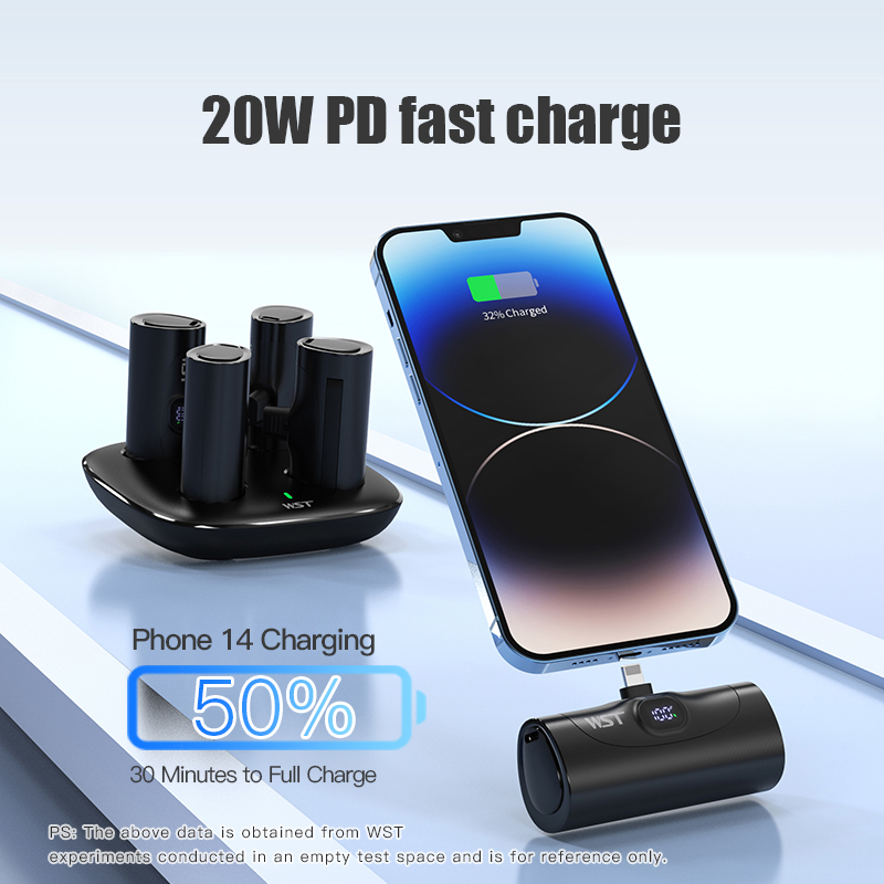 4pcs 휴대용 미니 전원 은행 5000mAh 립스틱  - Led Mouth Tray 리뷰 및 가격