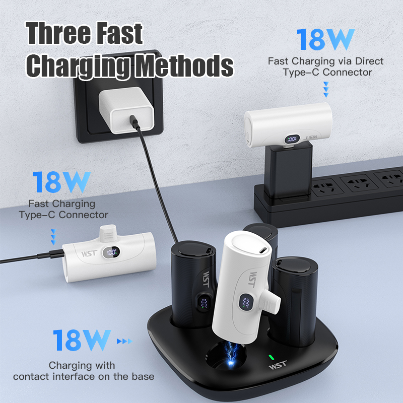 4pcs 휴대용 미니 전원 은행 5000mAh 립스틱  - Led Mouth Tray 리뷰 및 가격