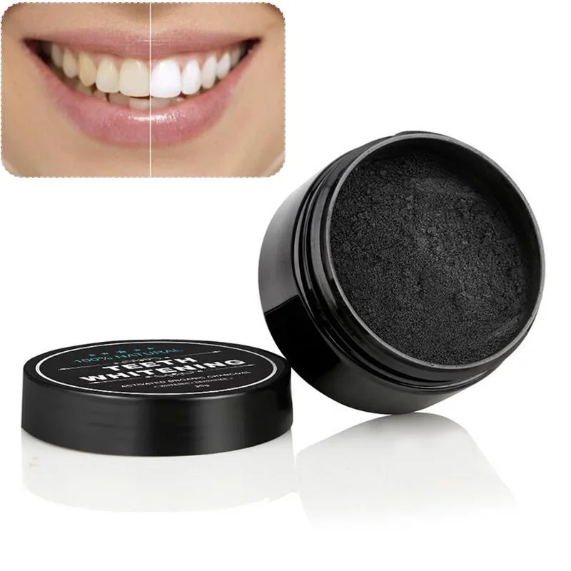 식품 등급 치아 분말 숯 치아 미백 제품 활성탄으로 치 - Teeth Whitening Charcoal Powder 리뷰 및 가격