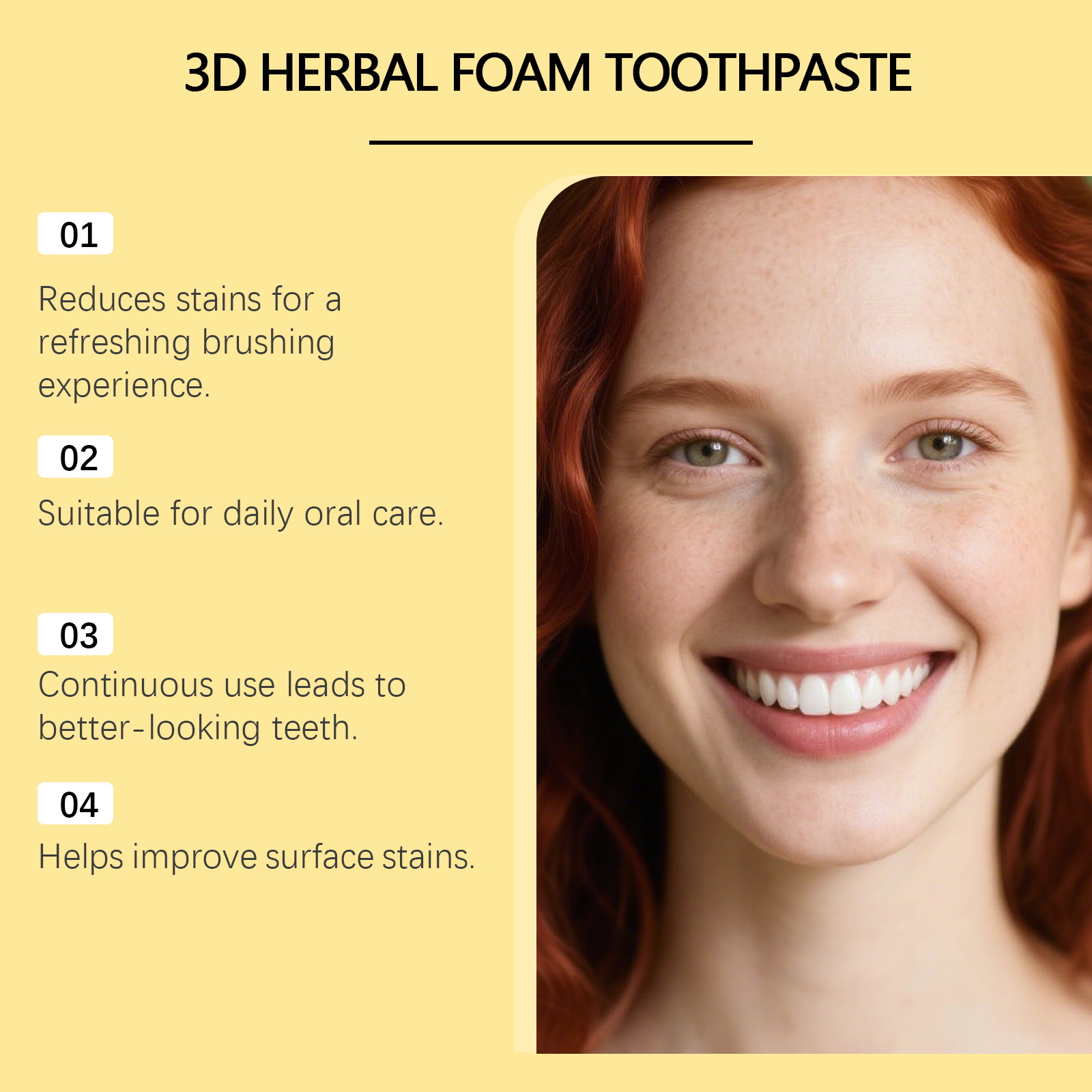 허벌 치약 유기농 불소 무첨가 치아 미백 무스 딥 클렌 - Teeth Whitening Foam Toothpaste 리뷰 및 가격