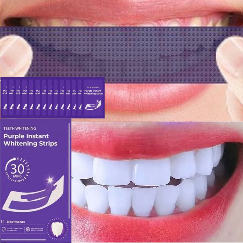 42쌍 V34 퍼플 치아 색상 교정기 퍼플 치아 미백  - Teeth Whitening Crest 리뷰 및 가격