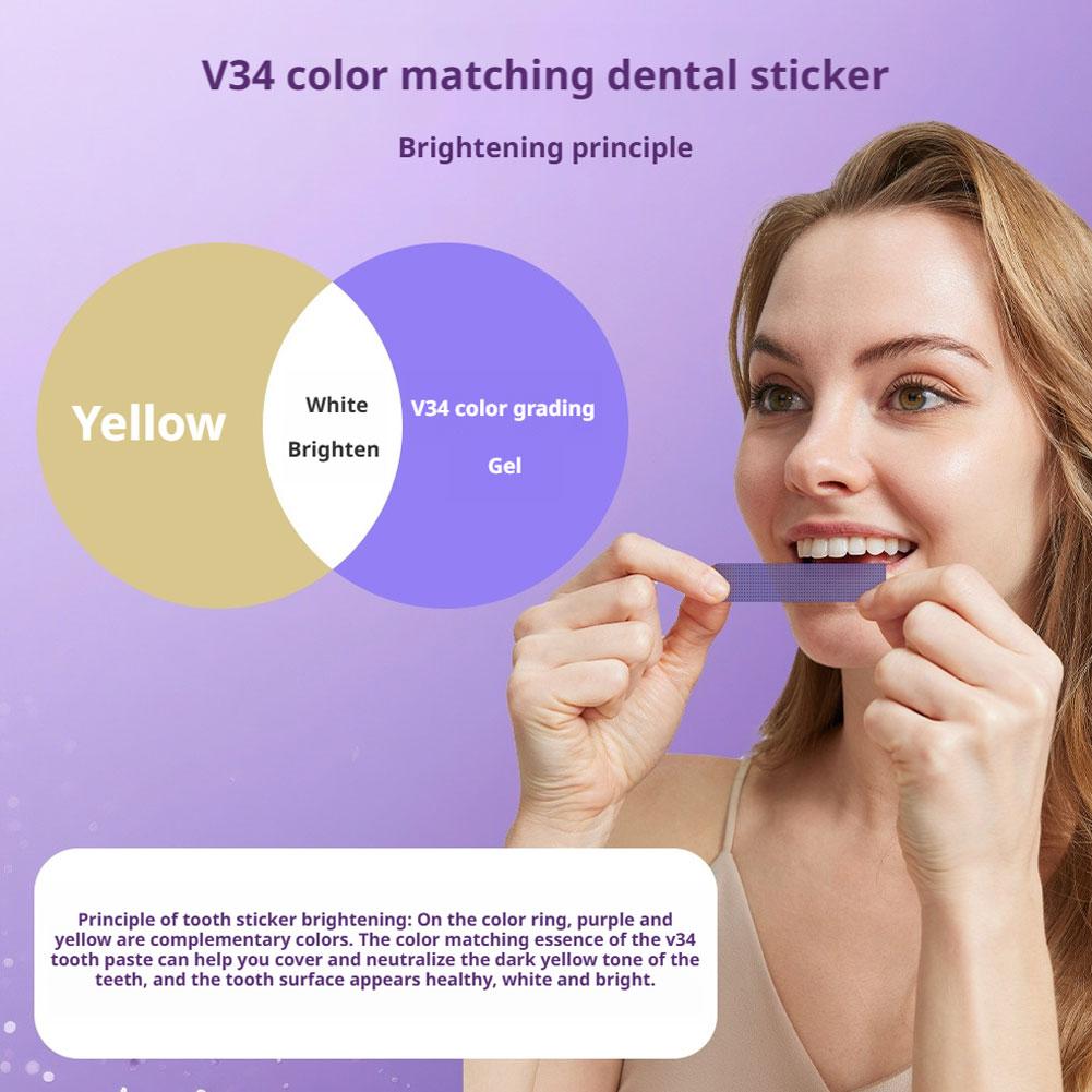 42쌍 V34 퍼플 치아 색상 교정기 퍼플 치아 미백  - Teeth Whitening Crest 리뷰 및 가격